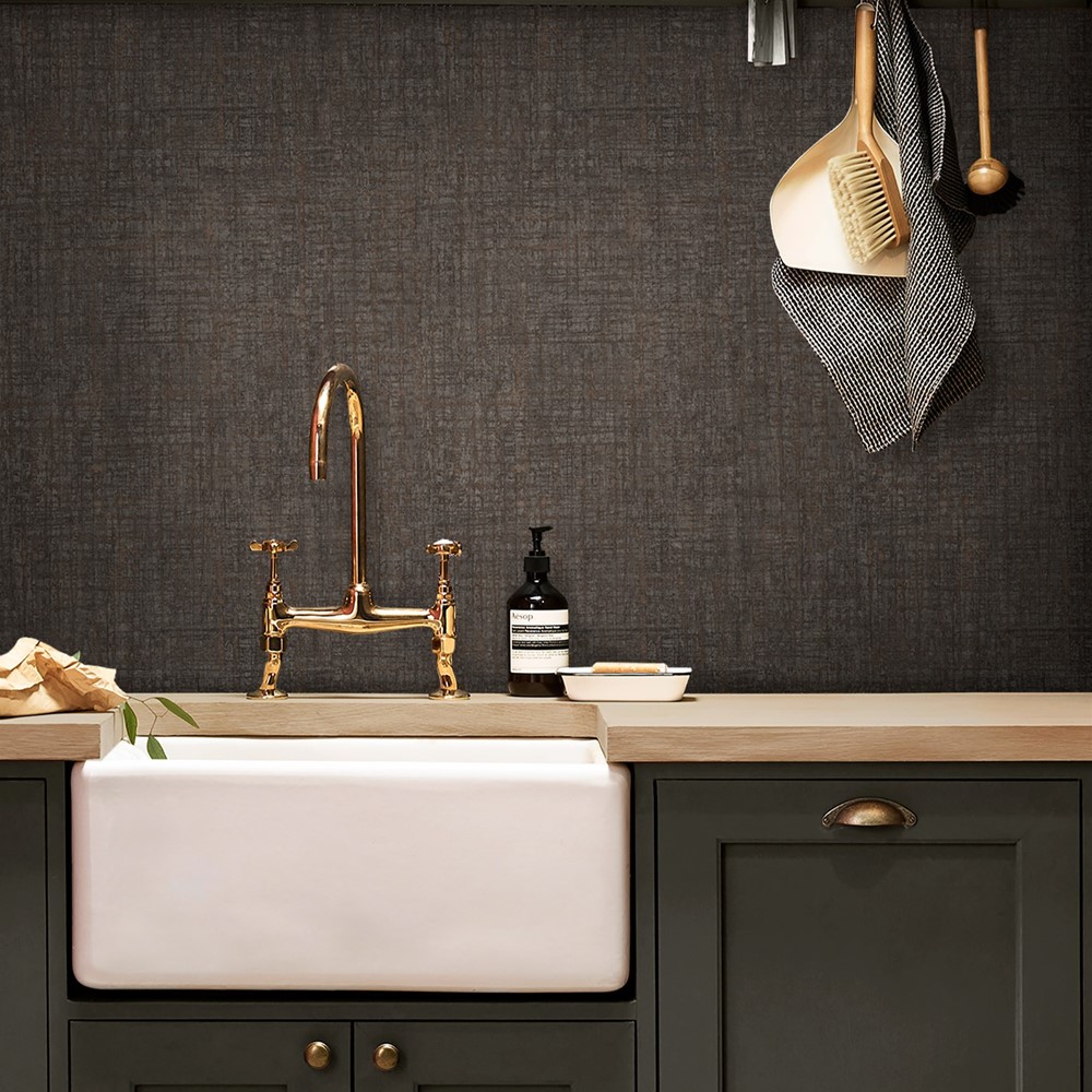 Armando Wallpaper 124141 by Graham & Brown in Chocolate Brown